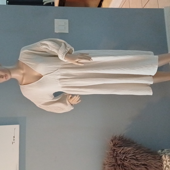 Michael Stars Isabella empire waist gauze midi dress XL - Picture 3 of 16